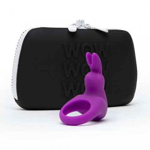 Happy Rabbit Виброкольцо с кейсом, фиолетовое