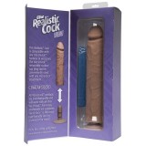 Фаллоимитатор реалистик на присоске 12”(30,4см) коричневый съемный Vac-U-Lock