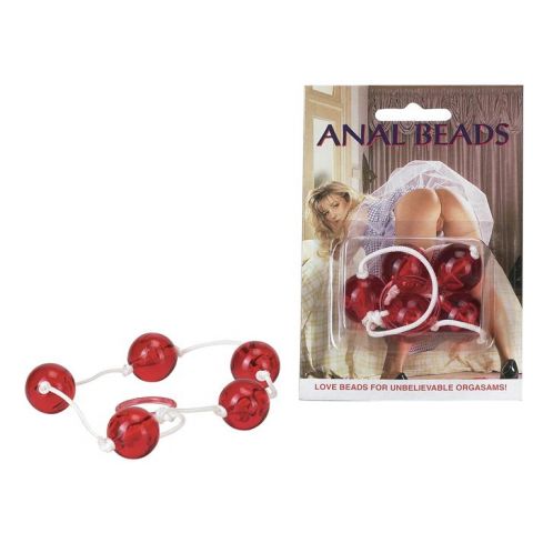 Анальная цепочка с пятью звеньями ANAL BEADS LARGE Анальная цепочка с пятью звеньями ANAL BEADS LARGE