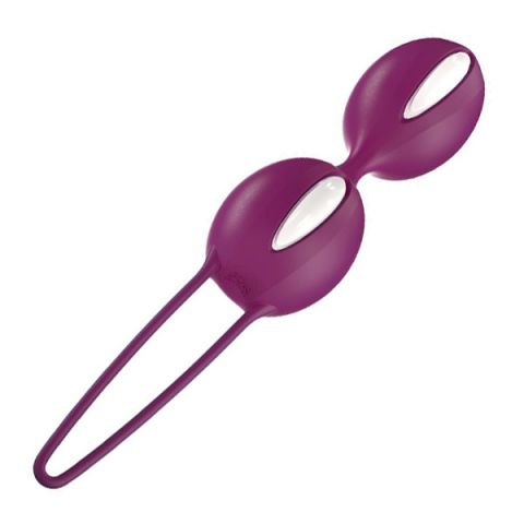 Шарики вагинальные Fun Factory SMARTBALLS DUO фиолетово-белый Шарики вагинальные Fun Factory SMARTBALLS DUO фиолетово-белый