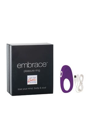 Перезаряжаемое эрекционное кольцо с вибро-стимулятором Embrace Pleasure Ring фиолетовое Перезаряжаемое эрекционное кольцо с вибро-стимулятором Embrace Pleasure Ring фиолетовое