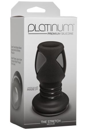 Анальная пробка Platinum с отверстием большая Анальная пробка Platinum с отверстием большая