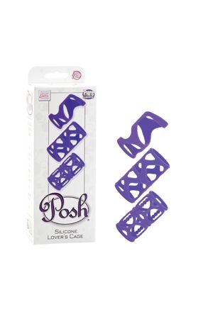 Набор насадок Posh Silicone Lover’s Cages фиолетовый Набор насадок Posh Silicone Lover’s Cages фиолетовый