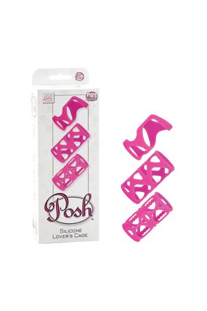 Набор насадок Posh Silicone Lover’s Cages розовый Набор насадок Posh Silicone Lover’s Cages розовый