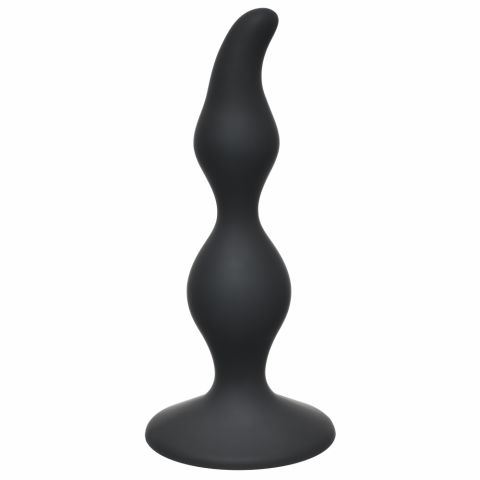 Анальная пробка Curved Anal Plug Black (12.5, Ø 3 см)