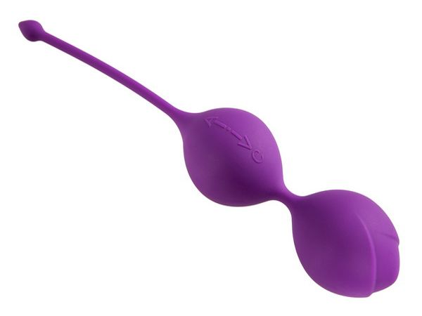 U-tone Вагинальные шарики на сцепке, фиолетовые (18, Ø 3.3 см)