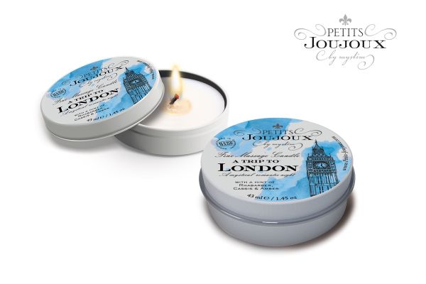 Массажная свеча PETITS JOUJOUX, LONDON свежесть, 33 г