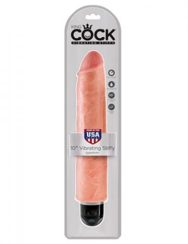 PipeDream King Cock 10 Vibrating Stiffy Вибратор телесный (25.4, Ø5,6 см)