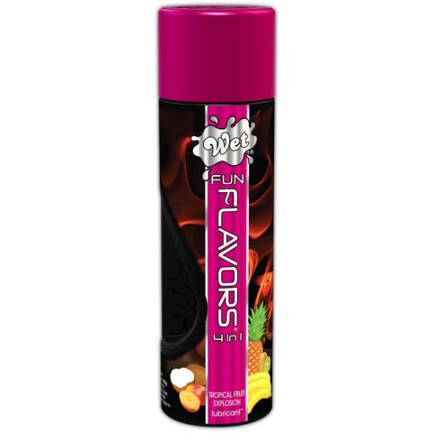Лубрикант Wet 4-в-1 Fun Flavors Tropical Fruit, тропические фрукты 302 мл Лубрикант Wet 4-в-1 Fun Flavors Tropical Fruit, тропические фрукты 302 мл