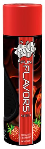 Лубрикант Wet 4-в-1 Fun Flavors Seductive Strawberry, клубника 302 мл Лубрикант Wet 4-в-1 Fun Flavors Seductive Strawberry, клубника 302 мл