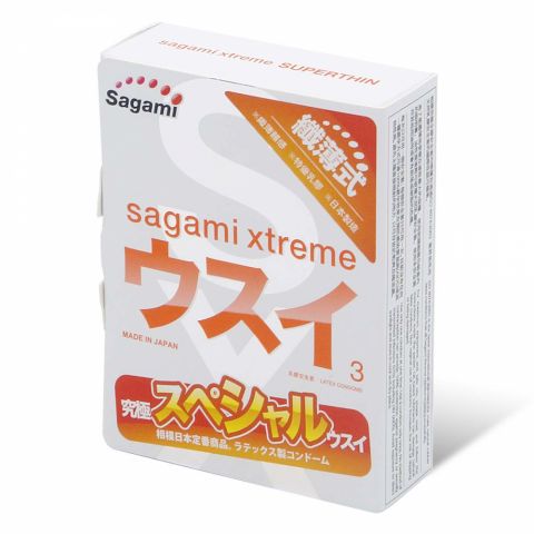 Презервативы ультратонкие Sagami Xtreme 0,04 мм (3 шт)