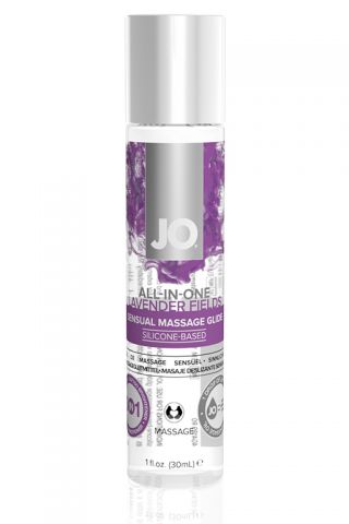 Массажный лубрикант на силиконовой основе System Jo ALL-IN-ONE Massage Glide Lavender с ароматом лаванды, 30 мл