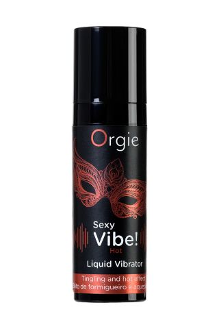 ХИТ!!! Гель для массажа ORGIE Sexy Vibe Hot с разогревающим и вибрирующим эффектом, 15 мл