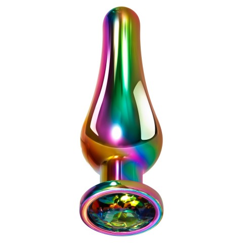 Evolved RAINBOW METAL PLUG M Радужная анальная пробка (11.1, Ø 3.5 см)