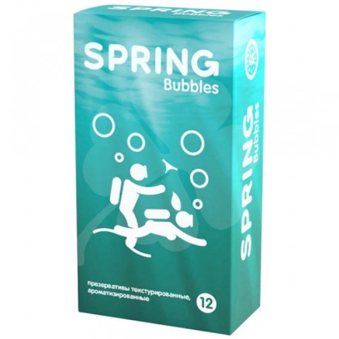 Презервативы SPRING™ Bubbles с пупырышками (12 шт.)