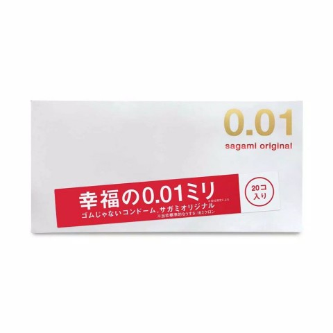 Презервативы полиуретановые Sagami Original супертонкие 0,01 мм (20 шт)