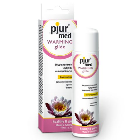 Стимулирующий лубрикант с экстрактом лотоса pjur®MED Warming glide 100мл Стимулирующий лубрикант с экстрактом лотоса pjur®MED Warming glide 100мл