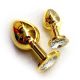 Анальное украшение GOLDEN PLUG Large прозрачный PI