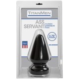 Анальная пробка черная Titanmen Tools - Butt Plug (19, Ø 9.4 см)