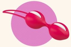 Шарики вагинальные Fun Factory SMARTBALLS DUO красные