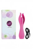 Вибромассажер с лепестками малый Lust by JOPEN L5 перезаряжаемый розовый