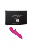 Вибромассажер с клиторальным стимулятором Embrace Sweetheart Wand розовый