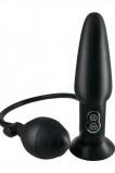 Анальная пробка расширитель VIBRATING ASS BLASTER с вибрацией черная