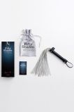Плетка многохвостная Satin Flogger серебристая