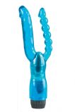 Вибромассажер Dual Penetrator двухголовый голубой