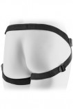 Страпон-трусики Leather Lover's Harness женские с рюшами