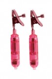 Зажимы на соски Micro Vibro Clamps розовые