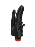 Вибратор двойной Lovetoy из ПВХ черный (20, Ø 4.4 см)