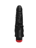 Вибратор двойной Lovetoy из ПВХ черный (20, Ø 4.4 см)
