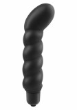 Анальный вибромассажер AFC-RIBBED P SPOT VIBE BLACK