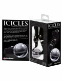 Кляп Icicles из стекла прозрачный