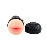 Мастурбатор в колбе Pink Mouth Vibrating  ротик