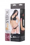 Страпон-вибратор RealStick SoftSkin поясной, телесный, 13 см, 7 режимов вибрации