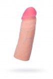Фаллоимитатор-насадка RealStick SoftSkin, телесный, 15,5 см