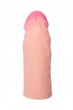 Фаллоимитатор-насадка RealStick SoftSkin, телесный, 15,5 см