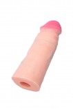 Фаллоимитатор-насадка RealStick SoftSkin, телесный, 15,5 см