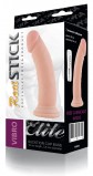 Вибратор RealStick SoftSkin без мошонки телесный, 18 см, 7 режимов вибрации