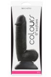 Фаллоимитатор Colours - Softies Dildo черный, 17.8 см