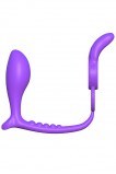 Эрекционное кольцо Ass-Gasm Vibrating Rabbit на пенис и мошонку с анальным стимулятором