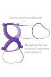 Эрекционное кольцо Infinity Ring на пенис и мошонку фиолетовое