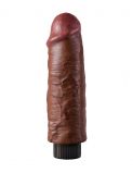 PipeDream King Cock 6 Вибромассажер 3в1 на съемной присоске Vibrating Cock мулат  (15, Ø 4.5 см)