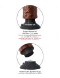 PipeDream King Cock 6 Вибромассажер 3в1 на съемной присоске Vibrating Cock мулат  (15, Ø 4.5 см)