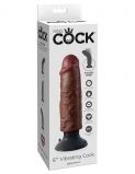 PipeDream King Cock 6 Вибромассажер 3в1 на съемной присоске Vibrating Cock мулат  (15, Ø 4.5 см)