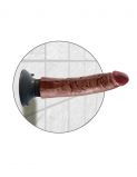 PipeDream King Cock 7 Вибромассажер 3в1 на съемной присоске Vibrating Cock 17,7х4,7; мулат