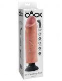 PipeDream King Cock 10 Вибромассажер 3в1 на съемной присоске Vibrating Cock телесный (25.5, Ø 6.3 см)