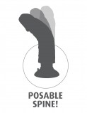 PipeDream King Cock 10 Вибромассажер 3в1 на съемной присоске Vibrating Cock мулат (25, Ø5.7 см)